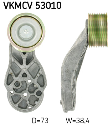Deflection/Guide Pulley, V-ribbed belt - VKMCV 53010 SKF